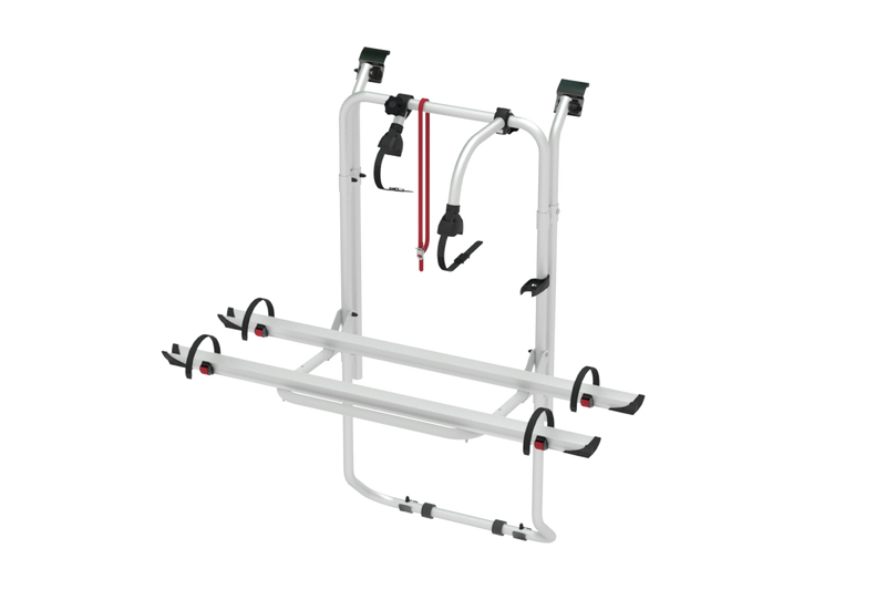 Fiamma Carry-Bike Ford Transit Bike Rack Tailgate in Silver (2000–2011) | 02093A60A - Fiamma bike racks for motorhomes and campervans designed for secure, reliable bicycle transport on the road - My Fiamma
