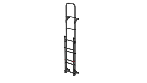 Deluxe DJ (complete 8-step folding ladder, Deep Black) - Fiamma ladders for caravans and motorhomes providing safe, stable roof access for maintenance and storage - My Fiamma