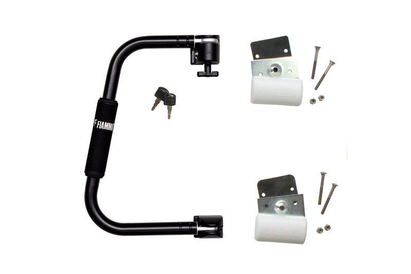 Fiamma Security 46 – Caravan/Motorhome Door Barring Handle (White or Black) - Fiamma security handles and accessories improving entry support and anti-theft protection - My Fiamma