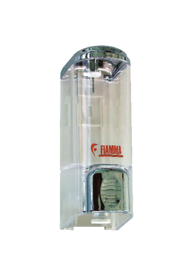 Dispenser (soap/shampoo dispenser, 0.20L, 100 doses, transparent container, 0.2kg) - Fiamma toilet and hygiene products for caravans offering clean, practical sanitation solutions on the road - My Fiamma