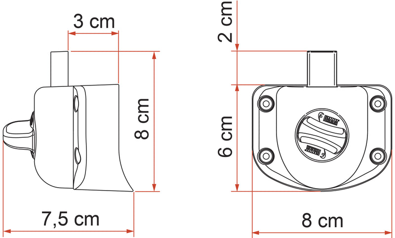 Fiamma Safe Door Guardian Ducato (Pre 09/2009) – Cab Door Security Reinforcement – Ducato/Relay/Boxer 2006–09/2009 - Fiamma Safe Door and Guardian locks offering reinforced security for vehicle entrances and storage compartments - My Fiamma
