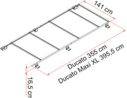 Fiamma Roof Rail Ducato Maxi XL (H2, L4, 13.5kg) - Fiamma roof rails and accessories enabling secure mounting of storage boxes and travel gear - My Fiamma