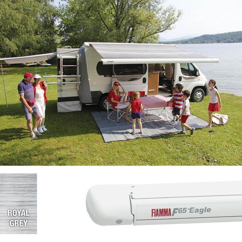 Fiamma F65eagle Ducato 399 Awning - Polar White (08540H01R) 12V Auto Winch Roof Mounted - Fiamma wall installation adapters enabling secure awning mounting across different vehicle types - My Fiamma