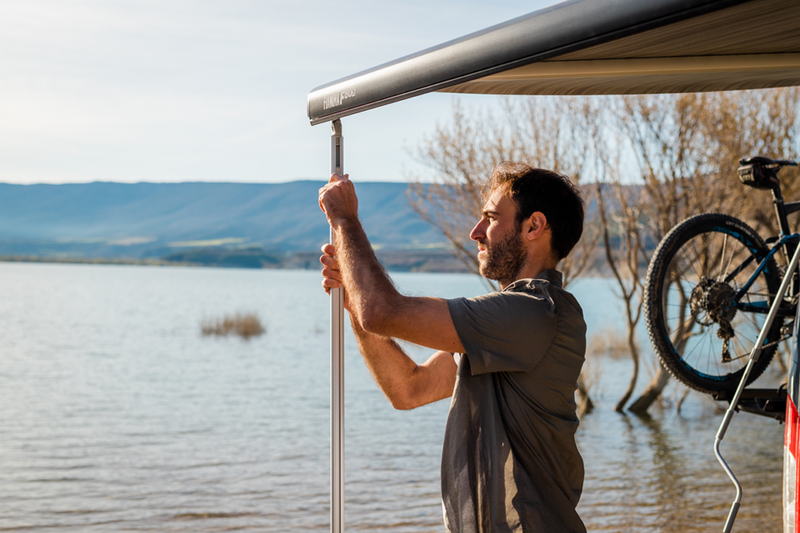 F80s 400 Ducato Roof Installation Awning - Fiamma roof-mounted awnings designed for secure rooftop installation and reliable shade on campervans and motorhomes - My Fiamma