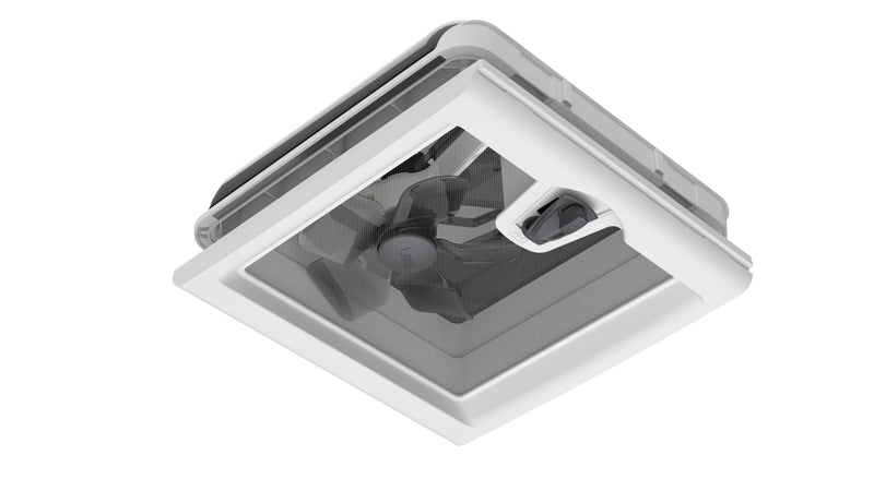 Fiamma Kit Turbo-Vent 28 F - 12V Fan Upgrade for Vent 28 F Rooflight (28x28 cm) - Fiamma rooflights for caravans and motorhomes delivering natural light, ventilation and weatherproof roof openings - My Fiamma