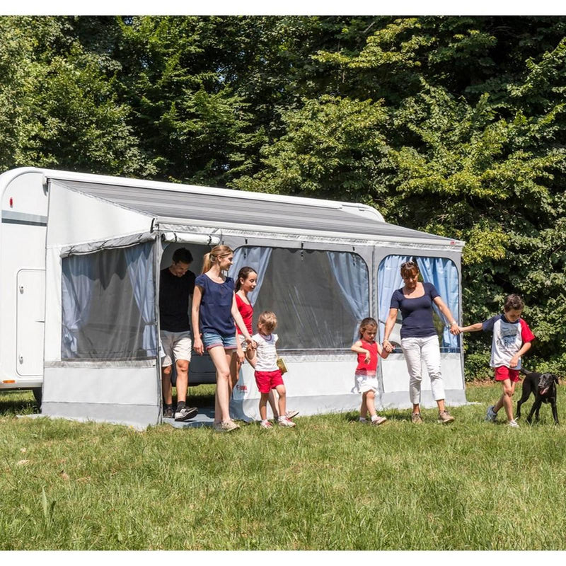 Fiamma F45 S Winch Awning Wind Out 400 Polar White Case Bordeaux Fabric - Fiamma wall installation adapters enabling secure awning mounting across different vehicle types - My Fiamma