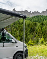 F43van 300 Wall Installation Awning - Fiamma wall-mounted awnings for caravans and motorhomes providing shade and sheltered outdoor space - My Fiamma