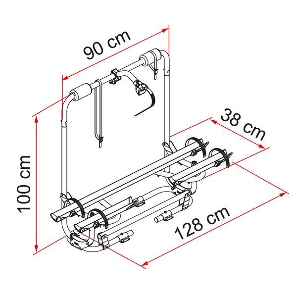 Fiamma Carry-Bike Caravan XL A Pro 200 (02093F32A) - Fiamma wall installation adapters enabling secure awning mounting across different vehicle types - My Fiamma
