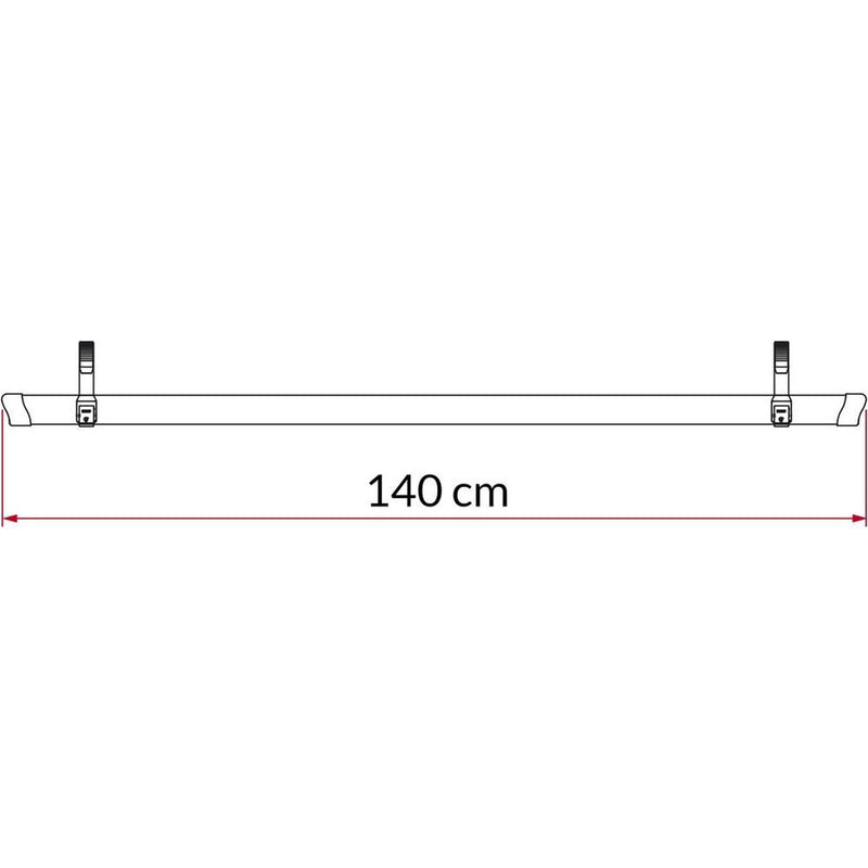Fiamma Rail Quick 140 Red L80 Only (98656M291) - Fiamma wall installation adapters enabling secure awning mounting across different vehicle types - My Fiamma