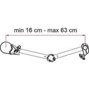 Fiamma Bike Block Pro Sd2 Deep Black 07215H01A - Fiamma wall installation adapters enabling secure awning mounting across different vehicle types - My Fiamma