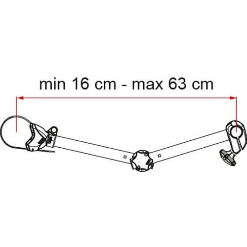 Fiamma Bike Block Pro Sd2 Deep Black 07215H01A - Fiamma wall installation adapters enabling secure awning mounting across different vehicle types - My Fiamma