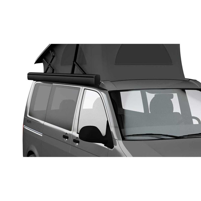 Fiamma F43Van 270 Awning - Deep Black (08833A01R) Winch Handle Wall Mounted - Fiamma wall installation adapters enabling secure awning mounting across different vehicle types - My Fiamma