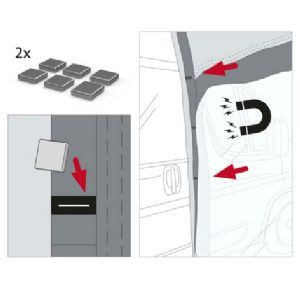 Fiamma Privacy Room 300 H3 F80 (08760A01-) - Fiamma wall installation adapters enabling secure awning mounting across different vehicle types - My Fiamma