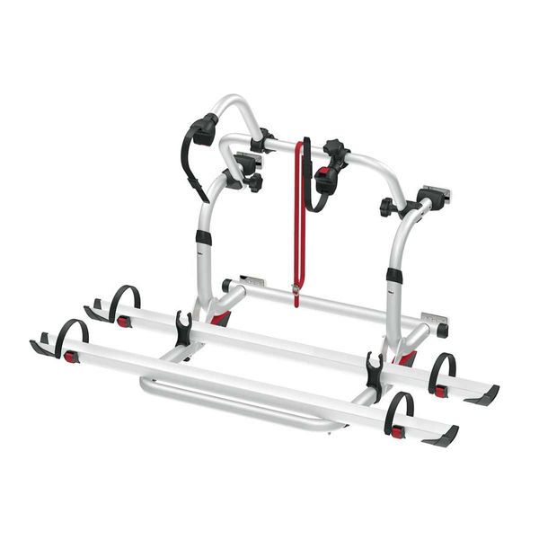 Carry-Bike Pro C – Deep Black (Motorhomes, short vertical frame 40–80cm, 2–4 bikes, Rail Plus) - Fiamma bike racks for motorhomes and campervans designed for secure, reliable bicycle transport on the road - My Fiamma