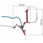 Fiamma F35 Awning Adapter Brackets for V Class Marco Polo after 2014 - Fiamma wall installation adapters enabling secure awning mounting across different vehicle types - My Fiamma