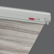 F45L 550 Wall Installation Awning - Fiamma wall-mounted awnings for caravans and motorhomes providing shade and sheltered outdoor space - My Fiamma