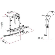 Fiamma VW Caddy Fits VW Caddy /Caddy Maxi 2016 2020 Bike Rack - Fiamma bike racks for motorhomes and campervans designed for secure, reliable bicycle transport on the road - My Fiamma
