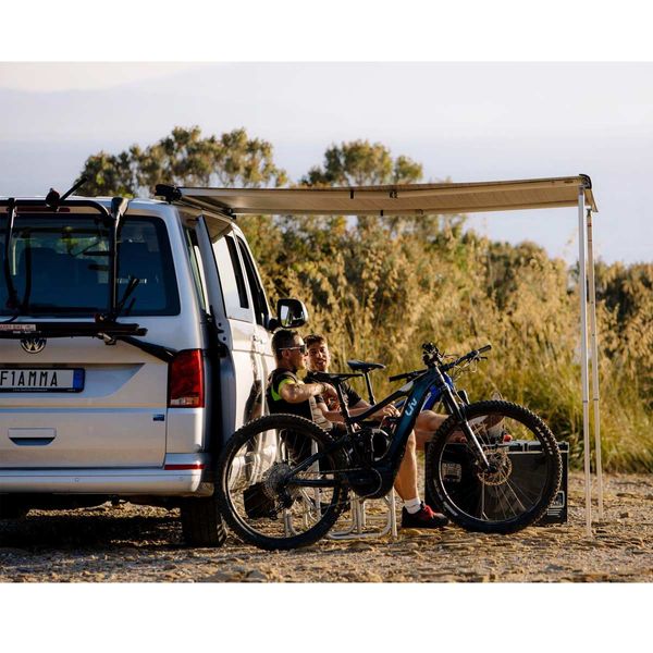 Fiamma VW T6 Pro Deep Black ** Fits VW T6 Transporter / Caravelle / Multivan / California  (2014) Bike Rack - Fiamma bike racks for motorhomes and campervans designed for secure, reliable bicycle transport on the road - My Fiamma