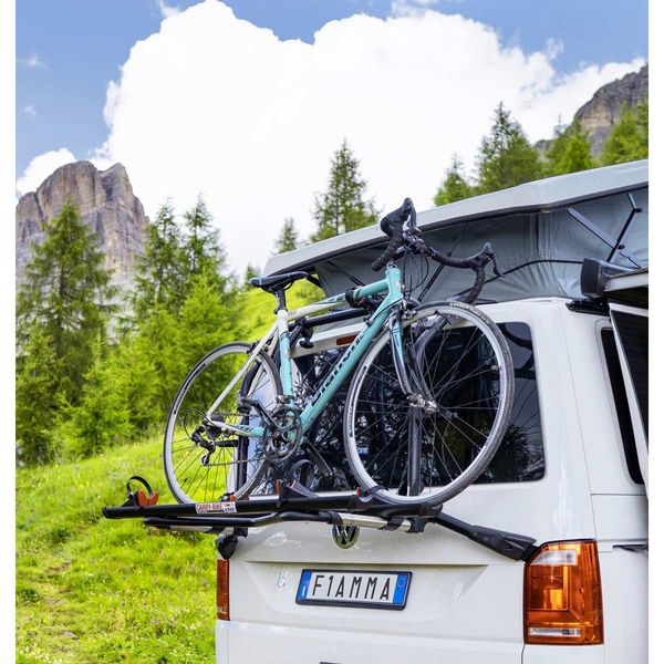 Fiamma VW T6 Pro Deep Black ** Fits VW T6 Transporter / Caravelle / Multivan / California  (2014) Bike Rack - Fiamma bike racks for motorhomes and campervans designed for secure, reliable bicycle transport on the road - My Fiamma