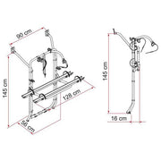 Fiamma VW T5 Fits VW T5 Transporter / Caravelle / Multivan / California (2003 2014) Bike Racks - Fiamma bike racks for motorhomes and campervans designed for secure, reliable bicycle transport on the road - My Fiamma