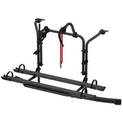 Carry-Bike Ford Custom Deep Black (fits Transit/Tourneo Custom single tailgate ?2012–?2023, H1, also lift roof, Rail Plus, 2–3 bikes / 2 E-Bike) - Fiamma bike racks for motorhomes and campervans designed for secure, reliable bicycle transport on the road - My Fiamma