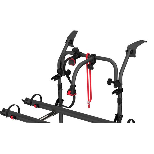 Carry-Bike Ford Custom V710 (fits Transit/Tourneo Custom single tailgate ?2023–, H1, also lift roof + VW Transporter/Caravelle ?2025, Rail Plus, 2–4 bikes / 2 E-Bike) - Fiamma bike racks for motorhomes and campervans designed for secure, reliable bicycle transport on the road - My Fiamma