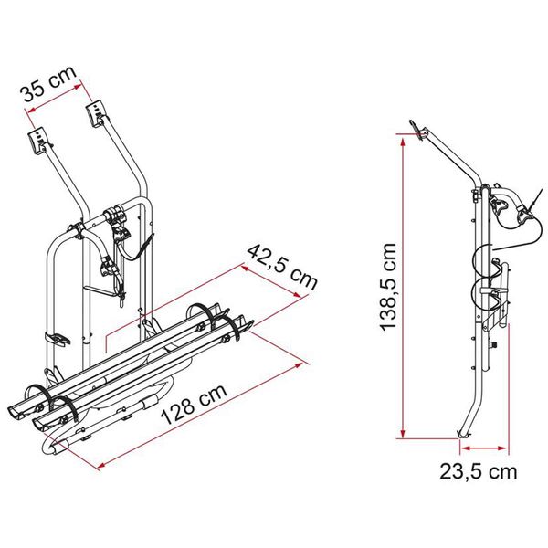 Fiamma VW T4 D door. T4 ( 1990 2003) Bike Rack - Fiamma bike racks for motorhomes and campervans designed for secure, reliable bicycle transport on the road - My Fiamma
