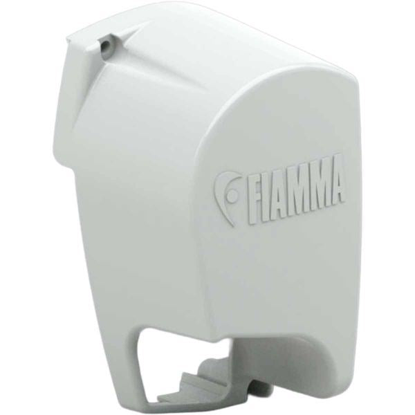 Fiamma F70 Right Hand End Cap White (98673-131) - Fiamma wall installation adapters enabling secure awning mounting across different vehicle types - My Fiamma
