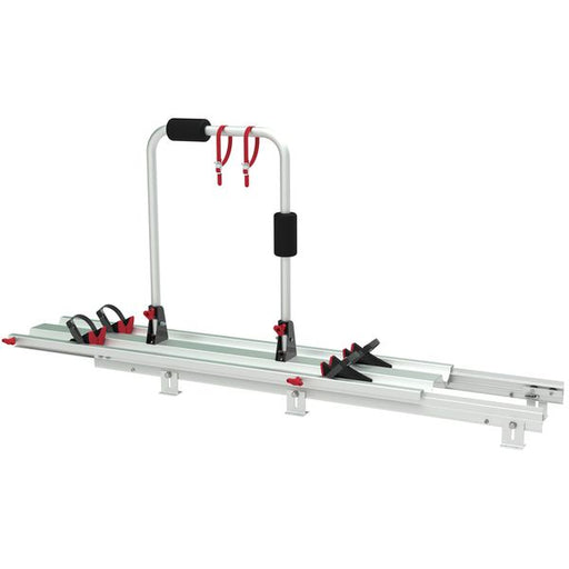 Carry-Bike Garage Slide Pro Bike (Sliding system, 2 bikes, max load 50kg, 145 × 34 × 74cm closed) - Fiamma bike racks for motorhomes and campervans designed for secure, reliable bicycle transport on the road - My Fiamma