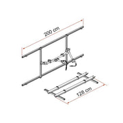 Carry-Bike Garage Pack Plus (Rail Quick Pro, 2–3 bikes, Strip Pro S D1/D2, max load 50kg, 10.5kg weight) - Fiamma bike racks for motorhomes and campervans designed for secure, reliable bicycle transport on the road - My Fiamma