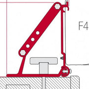 Fiamma Awning Mounting Brackets Kit Auto Adapter for Roof Rails and Roof Bars - Fiamma wall installation adapters enabling secure awning mounting across different vehicle types - My Fiamma
