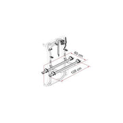 Carry-Bike Frame Ducato (Deep Black, Rail Plus, fits Fiat Ducato III–IV ?2006 H2/H3, Citroën Jumper II–III, Peugeot Boxer II–III, not for 270° hinges, 2–3 bikes / 2 E-Bikes, max load 50kg) - Fiamma bike racks for motorhomes and campervans designed for secure, reliable bicycle transport on the road - My Fiamma