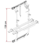Fiamma Kit Bars DJ Sprinter 2006 2018 / Crafter 2006 2016 (Deep Black) - Fiamma bike racks for motorhomes and campervans designed for secure, reliable bicycle transport on the road - My Fiamma