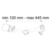 Bike-Block Pro S D1 (Ø25–100mm, 360° rotation, anti-theft buttonhole, 0.6kg) - Fiamma bike rack accessories providing enhanced security, mounting options and travel practicality - My Fiamma