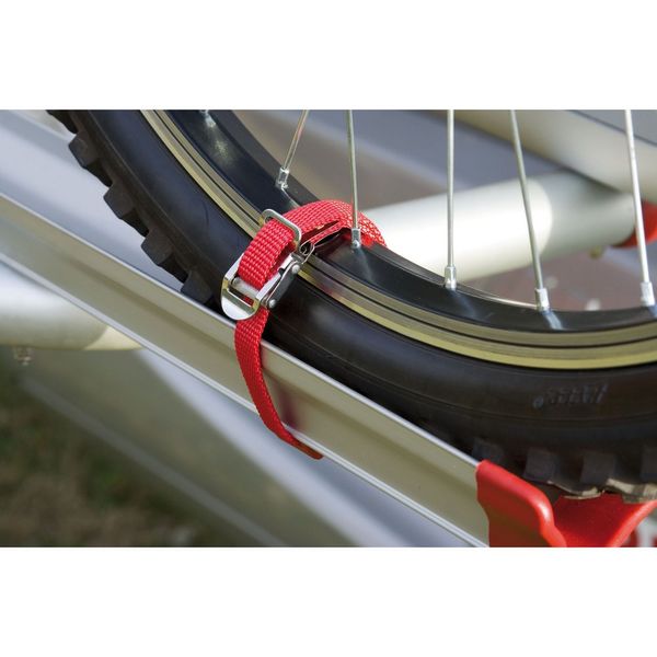 Fiamma Strip Red (2-pack, 39cm with stainless steel AISI 304 buckle, suitable for most carriers, 0.1kg) - Fiamma locking systems for motorhomes and caravans offering secure door and storage protection while travelling - My Fiamma