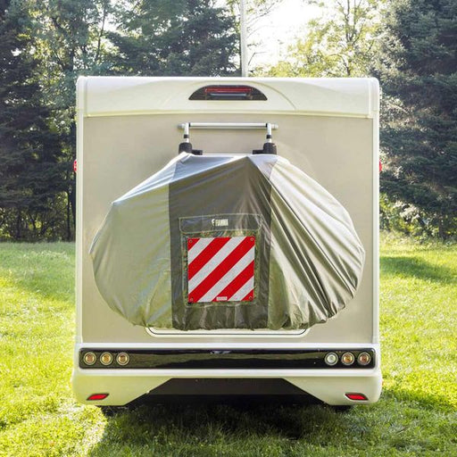 Fiamma Bike Cover Super (for 4 bikes, motorhomes, elastic band with hooks, 1.4kg) - Fiamma bike covers providing weather-resistant, secure protection for bicycles during travel - My Fiamma