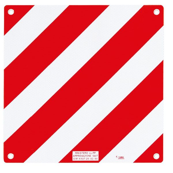 Fiamma Alu Signal (type-approved aluminium protruding load sign, mandatory in Italy, 50×50cm, 0.7kg) - Fiamma Carry-Bike accessories and covers offering weather protection and enhanced functionality for mounted bike racks - My Fiamma