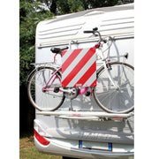 Fiamma Alu Signal (type-approved aluminium protruding load sign, mandatory in Italy, 50×50cm, 0.7kg) - Fiamma Carry-Bike accessories and covers offering weather protection and enhanced functionality for mounted bike racks - My Fiamma