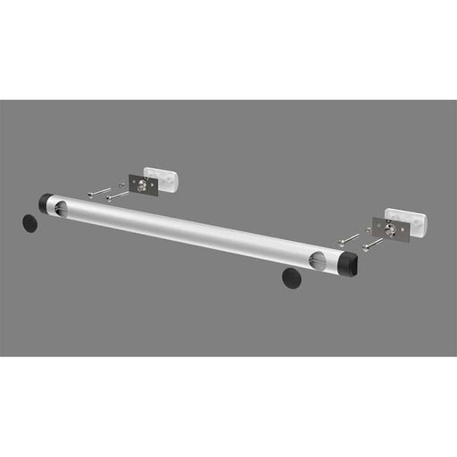 Fiamma Kit Support Bar (pair of 74cm pre-drilled anodised aluminium bars with screws, brackets & end caps, 1.2kg) - Fiamma bike rack installation kits ensuring safe, stable mounting on caravan or motorhome rear walls - My Fiamma