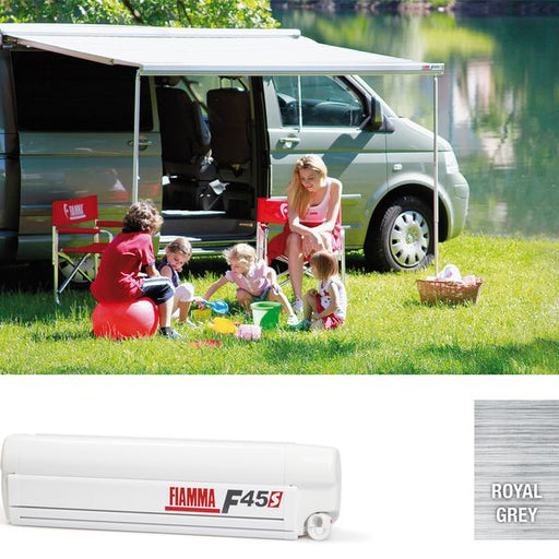 F45s 260 - VW T5 / T6 C - Wall Installation Awning - Fiamma wall-mounted awnings for caravans and motorhomes providing shade and sheltered outdoor space - My Fiamma