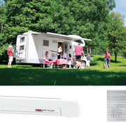 F45eagle 450 Wall Installation Awning - Fiamma wall-mounted awnings for caravans and motorhomes providing shade and sheltered outdoor space - My Fiamma
