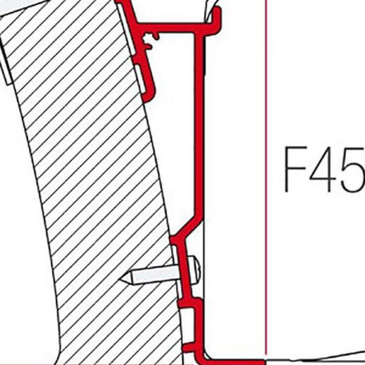 Fiamma Adapter Wingamm Oasi 350 (98655-931) - Fiamma wall installation adapters enabling secure awning mounting across different vehicle types - My Fiamma