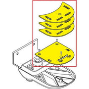Fiamma Spacer Kit Safe Door White (98656-498) - Fiamma wall installation adapters enabling secure awning mounting across different vehicle types - My Fiamma