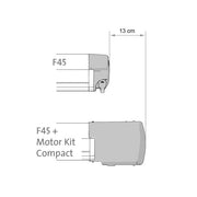 Fiamma Motor Kit Compact F45s - Fiamma awning motors allowing smooth, powered opening and closing for added convenience - My Fiamma