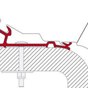 Fiamma Adapter Hymer 320 (98655-933) - Fiamma wall installation adapters enabling secure awning mounting across different vehicle types - My Fiamma