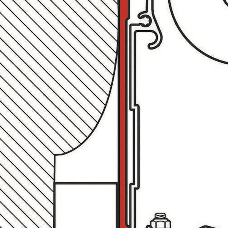 Fiamma Adapter Knaus C Liner 300 (98655-754) - Fiamma wall installation adapters enabling secure awning mounting across different vehicle types - My Fiamma