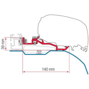Fiamma Kit for Smart Clamp System Ducato F80S (98655Z097) - Fiamma wall installation adapters enabling secure awning mounting across different vehicle types - My Fiamma