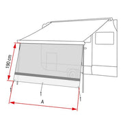 Fiamma Sun View XL 450 (08184-08-) - Fiamma panels and enclosures for caravans and motorhomes, designed to create shaded, sheltered outdoor living spaces - My Fiamma