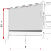 Fiamma Sun View Side Caravanstore XL (08186A01-) - Fiamma panels and enclosures for caravans and motorhomes, designed to create shaded, sheltered outdoor living spaces - My Fiamma