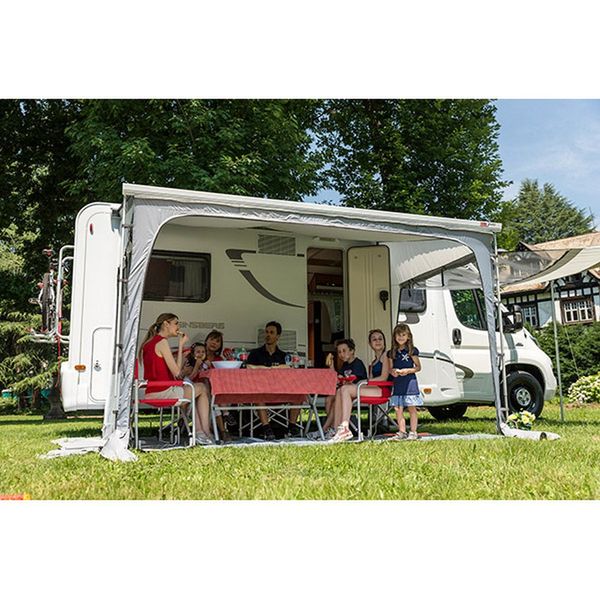 Fiamma Privacy Ultra Light 350 – fits 350 cm awning · height 230–280 cm · depth 250 cm - Fiamma panels and enclosures for caravans and motorhomes, designed to create shaded, sheltered outdoor living spaces - My Fiamma